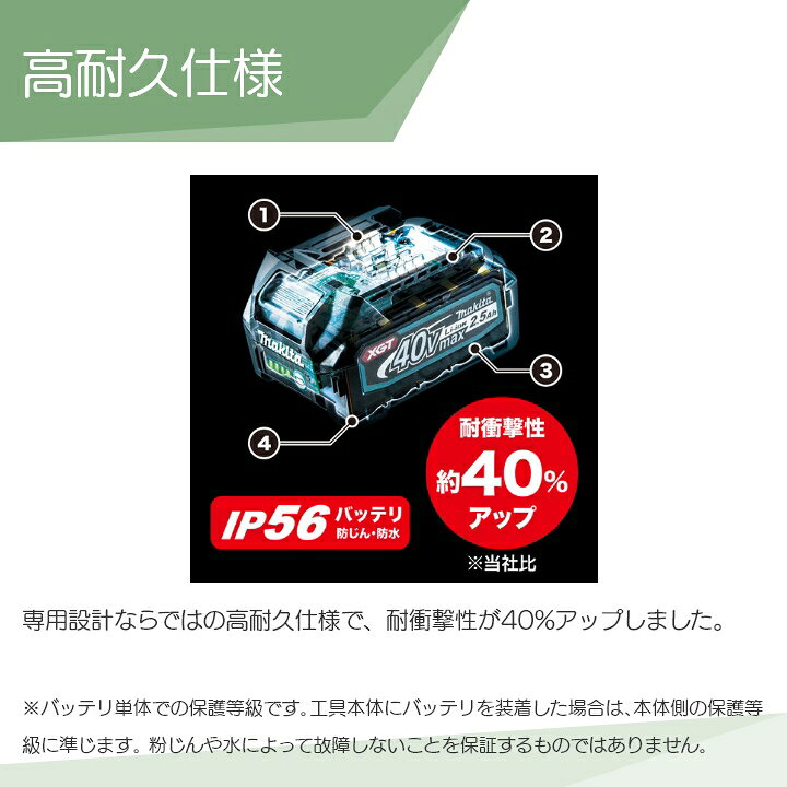 楽天市場】マキタ バッテリー 純正 BL4040F A-73841 40Vmax 4.0Ah 
