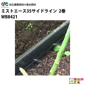 住化農業資材 灌水チューブ ミストエース35サイドライン WB1068 100M × 2巻 無マルチ向け 散水幅1.2M 農業用