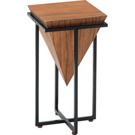 サイドテーブル S 幅25×高さ45cm テーブル モンキーポッド cafe カフェ おしゃれ 木製 スチール JW-101B