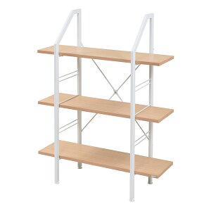 シェルフ ラック 3段 北欧 高さ112 オープンシェルフ オープンラック フリーラック シェルフ 飾棚 棚 多目的 本棚 おしゃれ 北欧家具 ホワイト ブラック rita DRT-1003