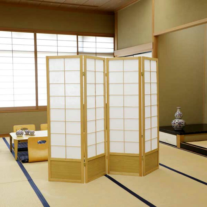 楽天市場】【法人のみ無料配送】パーテーション 衝立 4連 高さ150 和風 