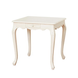 ダイニングテーブル アンティーク おしゃれ 幅75 引き出し ダイニング テーブル 食卓 引き出し付き ネコ脚 猫脚 高級感 マホガニー ヨーロピアン風 92347 92346