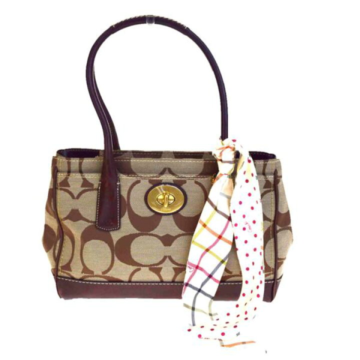 楽天市場】【中古】 コーチ COACH シグネチャー ショルダーバッグ 