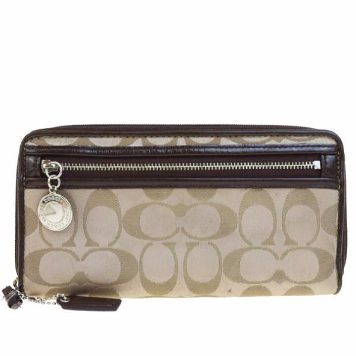 楽天市場】【中古】 中美品 コーチ COACH シグネチャー ラウンド 