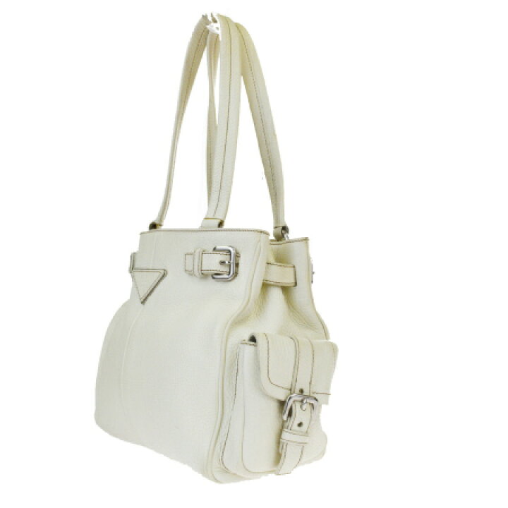 楽天市場】【中古】 プラダ PRADA ショルダーバッグ オフホワイト 