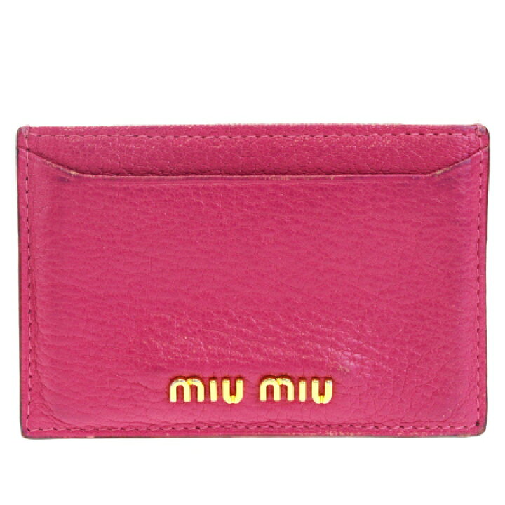 楽天市場】【中古】 中美品 ミュウミュウ miumiu カードケース 名刺 