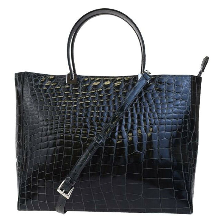 楽天市場】【中古】 未使用 クロコダイル トートバッグ WATA-ICHI 