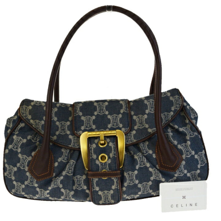 楽天市場】【中古】 中美品 セリーヌ CELINE パリマカダム ショルダー 