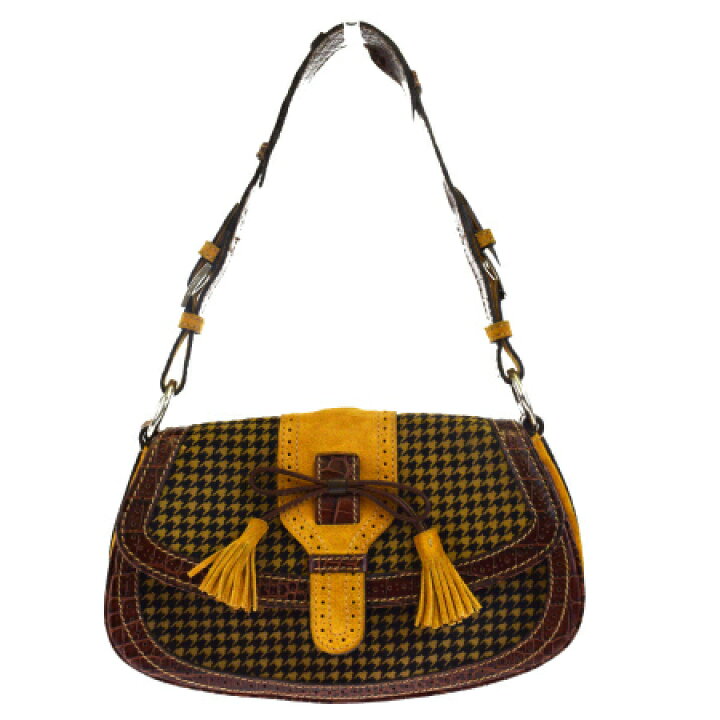 楽天市場】【中古】 エトロ ETRO ショルダーバッグ クロコ型押し 千鳥 
