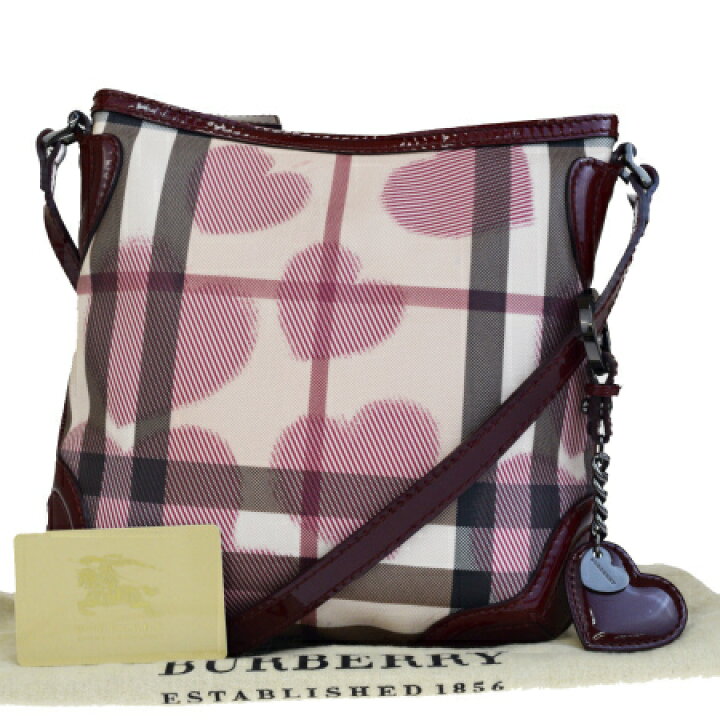 楽天市場】【中古】 美品 バーバリー BURBERRY ショルダーバッグ ノバ  