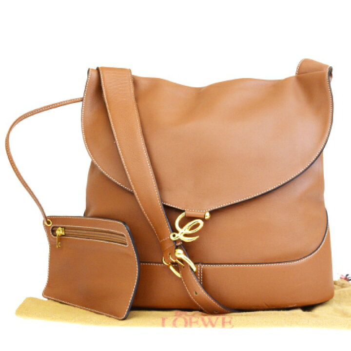 楽天市場】【中古】 中美品 ロエベ LOEWE ショルダーバッグ ブラウン 