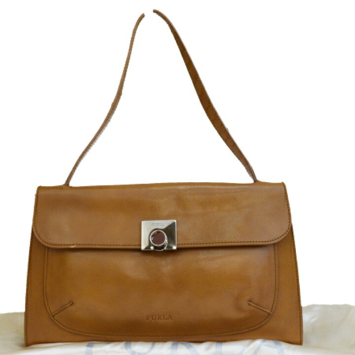 楽天市場】【中古】 美品 フルラ FURLA ショルダーバッグ ブラウン 