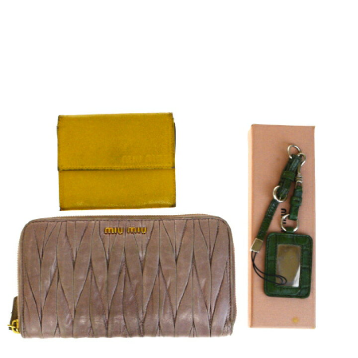 楽天市場】【中古】 3点セット ミュウミュウ miumiu ラウンド 