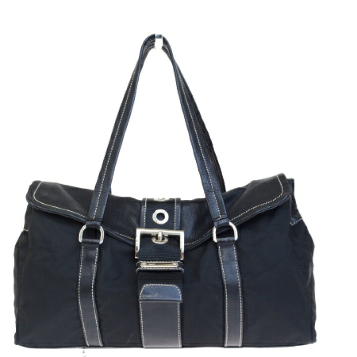 楽天市場】【中古】 中美品 プラダ PRADA ショルダーバッグ ブラック 