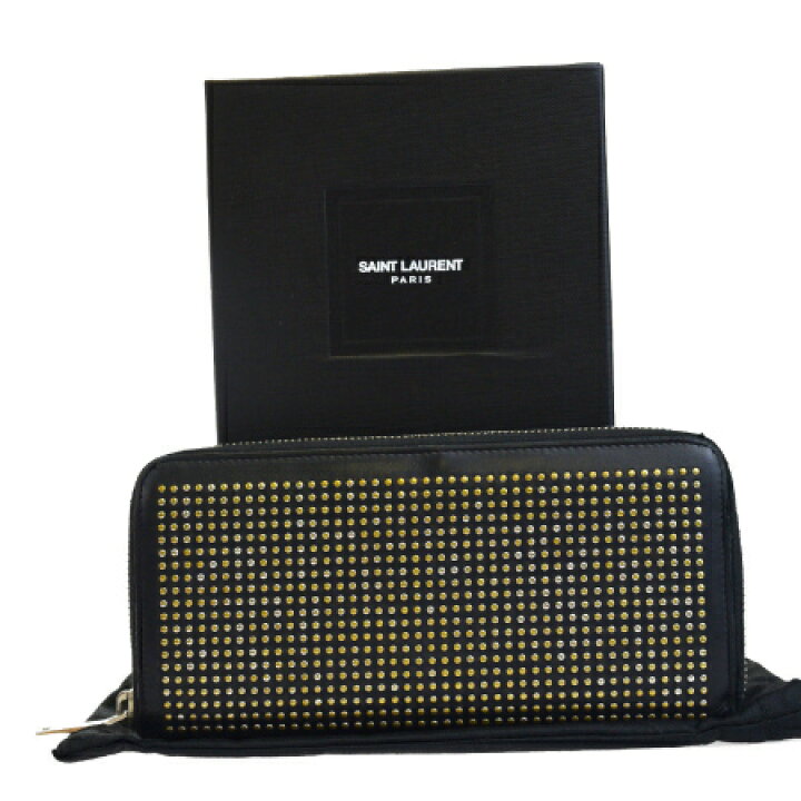 楽天市場】【中古】 サンローラン SAINT LAURENT ラウンドファスナー  