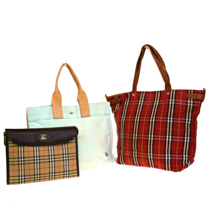 楽天市場】【中古】 3点セット バーバリー BURBERRY ハンドバッグ  