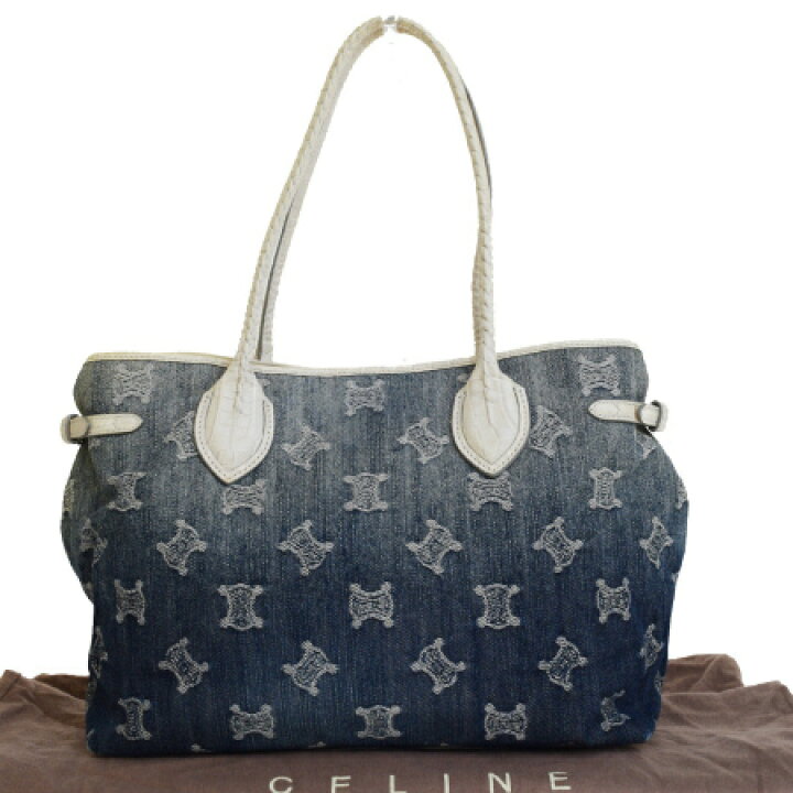 楽天市場】【中古】 セリーヌ CELINE パリマカダム トートバッグ 