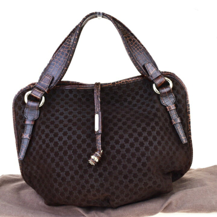 楽天市場】【中古】 美品 セリーヌ CELINE ビタースイート マカダム  