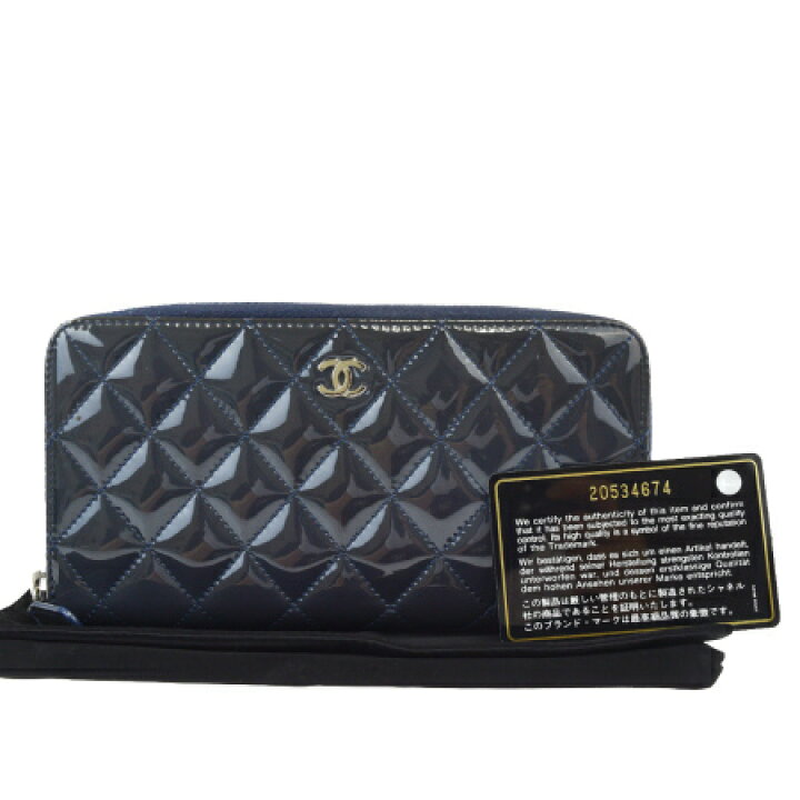 楽天市場】送料無料 【中古】 シャネル CHANEL ラウンドファスナー 長 