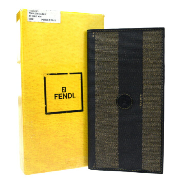 楽天市場】【中古】 美品 フェンディ FENDI ペカン 二つ折り 札入れ  