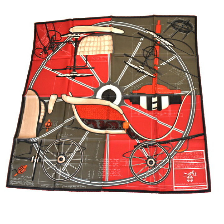 美品 HERMES エルメス PROJET de VOITURE PETIT-DUC BATEAU カレ140  
