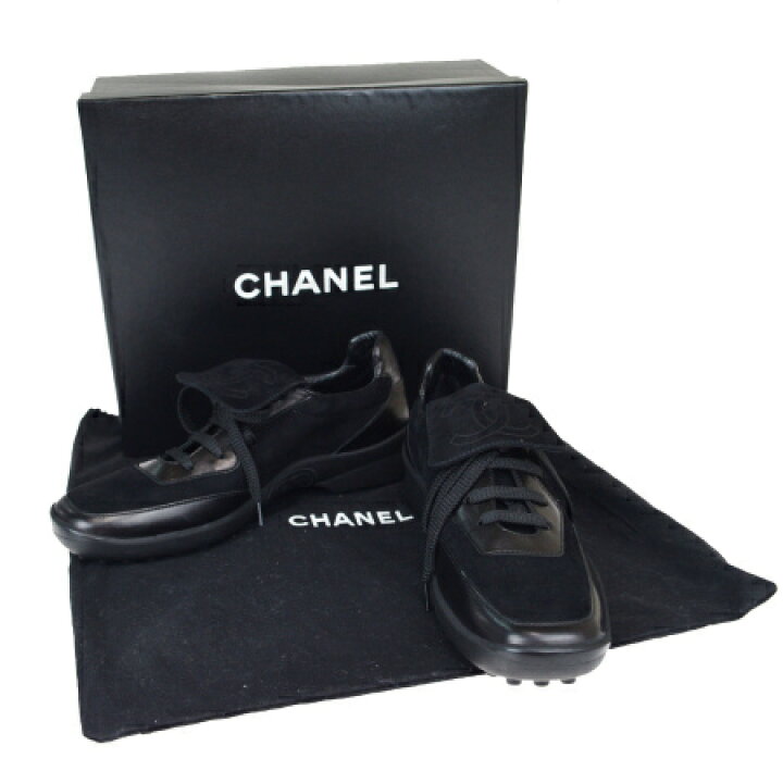 楽天市場】【中古】 超美品 シャネル CHANEL スニーカー 靴 ココマーク 
