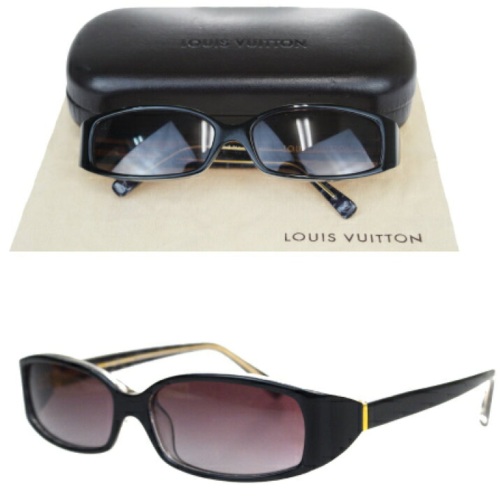 楽天市場】【中古】 ルイヴィトン LOUIS VUITTON サングラス ブラック  
