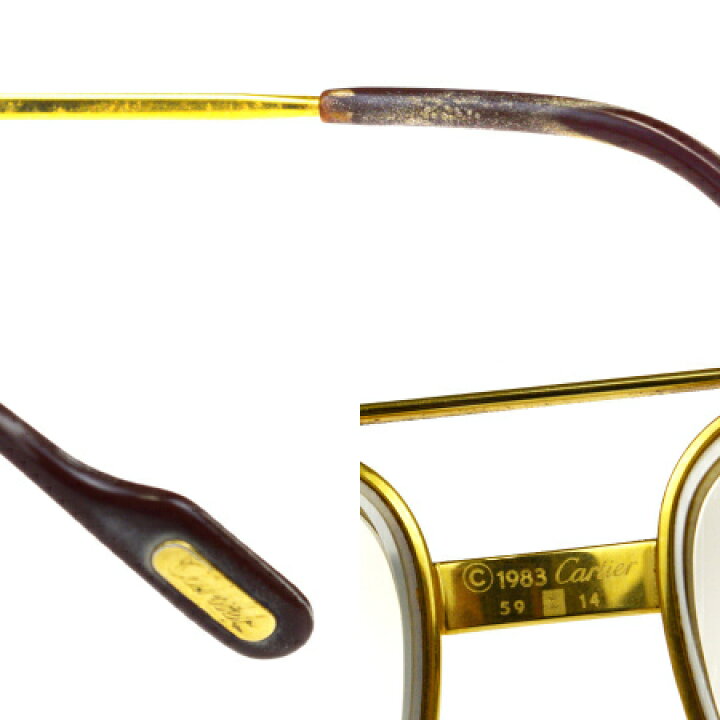 楽天市場】【中古】 カルティエ Cartier サントス ヴァンドーム メガネ 