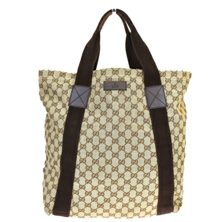 楽天市場】【中古】 グッチ GUCCI トートバッグ ハンド GG柄 ブラウン  