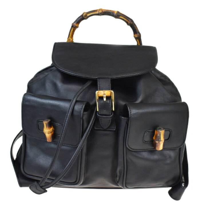 楽天市場】【中古】 中美品 グッチ GUCCI バンブー リュックサック  