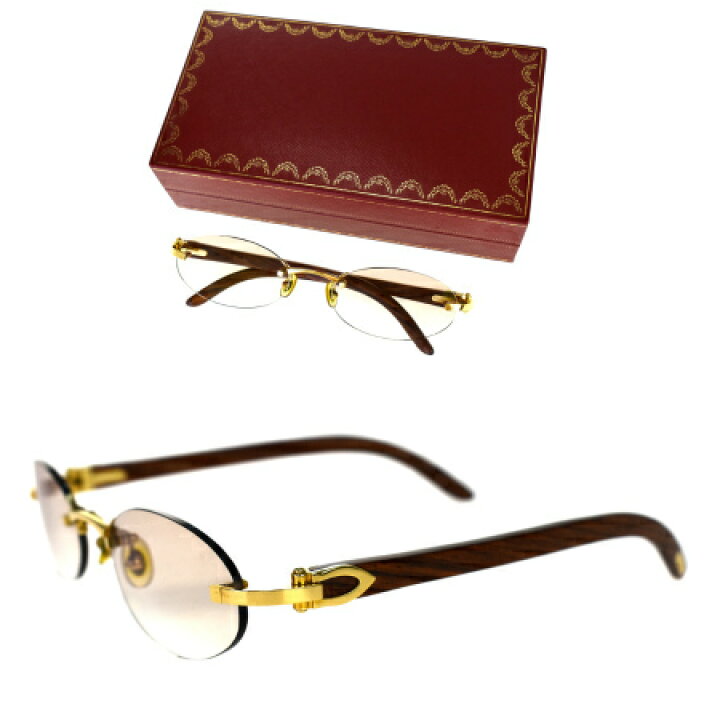 楽天市場】【中古】 カルティエ Cartier サングラス フレームレス 