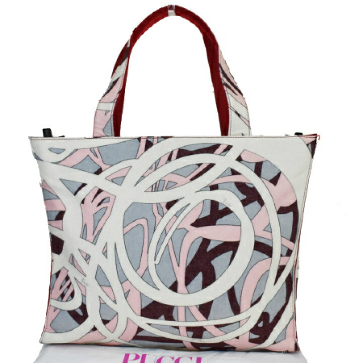 楽天市場】【中古】 中美品 エミリオプッチ EMILIO PUCCI トートバッグ 