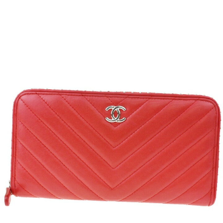 楽天市場】【中古】 シャネル CHANEL ラウンドファスナー 長財布 V  