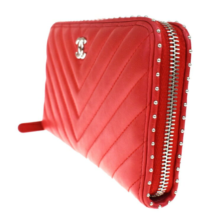 楽天市場】【中古】 シャネル CHANEL ラウンドファスナー 長財布 V 