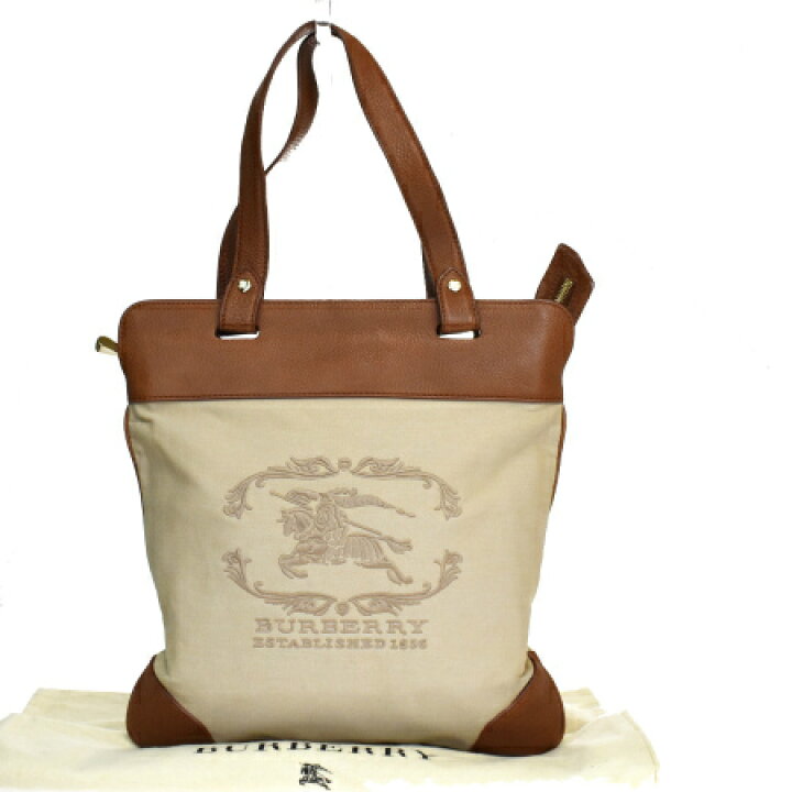 楽天市場】【中古】 中美品 バーバリー BURBERRY トートバッグ ハンド 