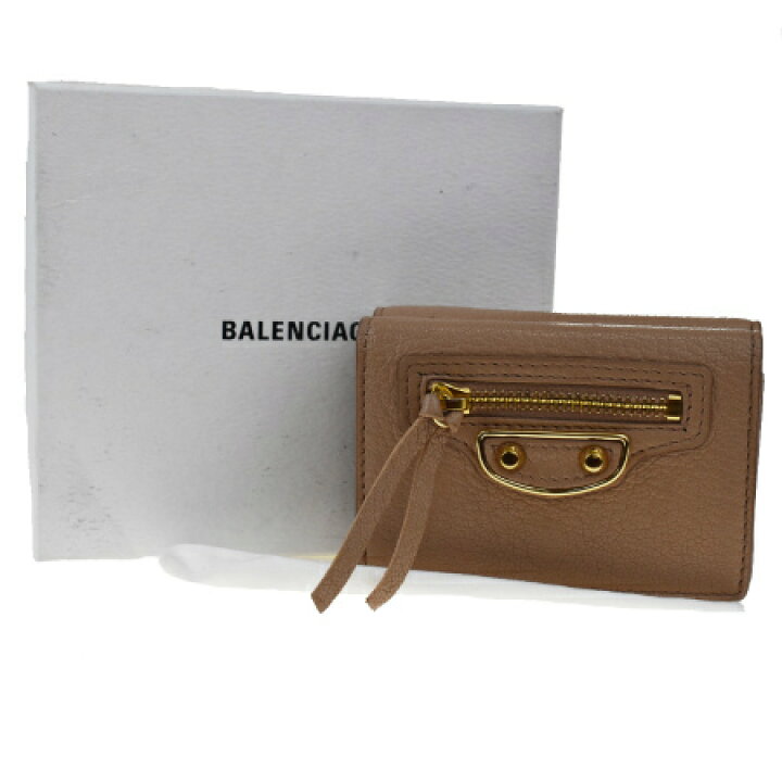 楽天市場】【中古】 超美品 バレンシアガ BALENCIAGA 三つ折り ミニ  