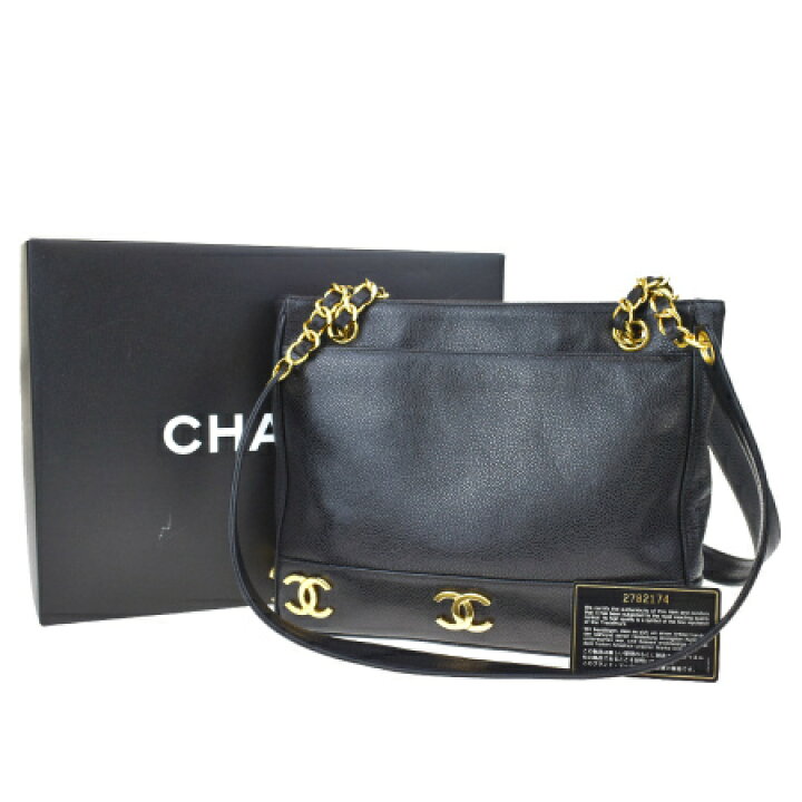 楽天市場】【中古】 美品 シャネル CHANEL チェーン ショルダーバッグ 