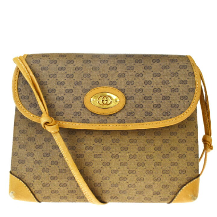 楽天市場】【中古】 グッチ GUCCI ショルダーバッグ マイクロGG柄 