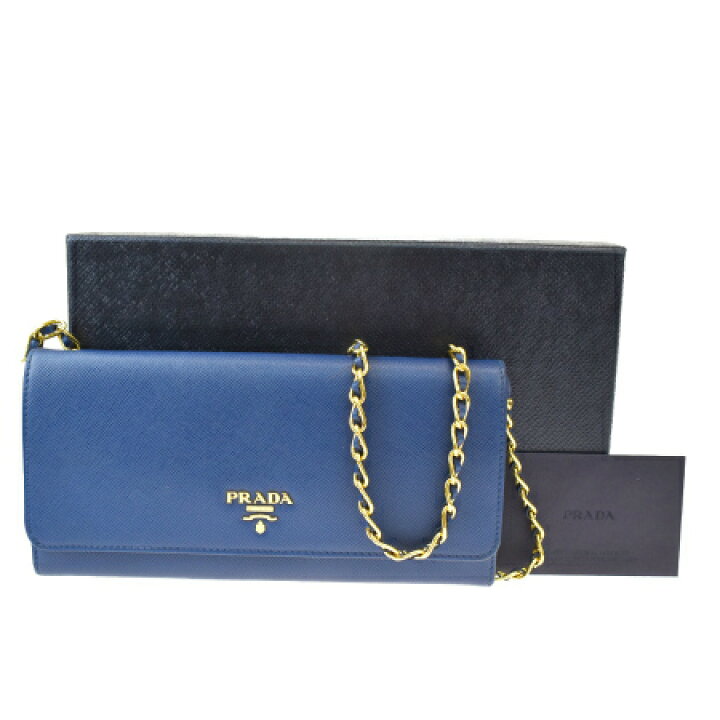 楽天市場】【中古】 プラダ PRADA 二つ折り 長財布 サフィアーノ 