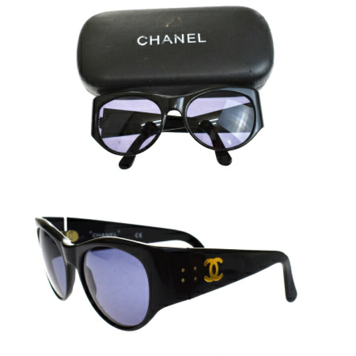 楽天市場】【中古】 シャネル CHANEL サングラス ココマーク ブラック  