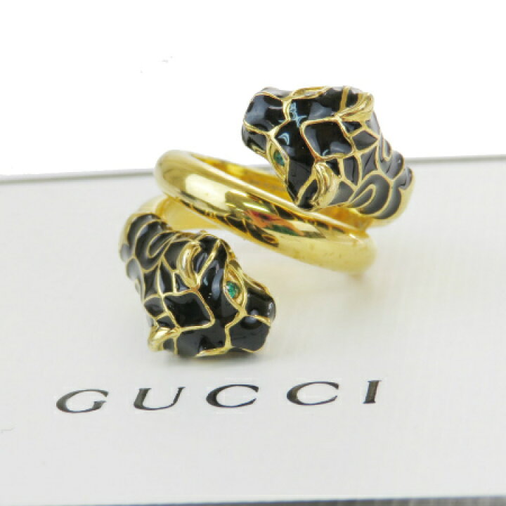 楽天市場】【中古】 グッチ GUCCI 指輪 リング トラ タイガー ゴールド 