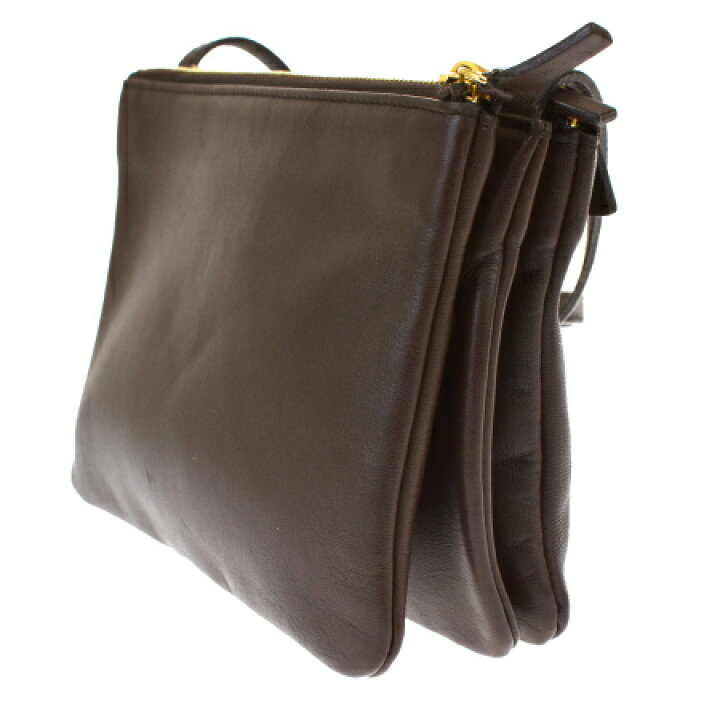 楽天市場】【中古】 美品 セリーヌ CELINE ショルダーバッグ ブラウン  