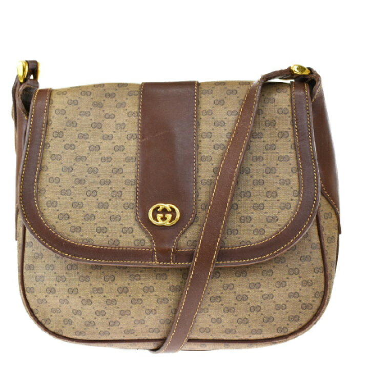 楽天市場】【中古】 グッチ GUCCI ショルダーバッグ マイクロGG柄 
