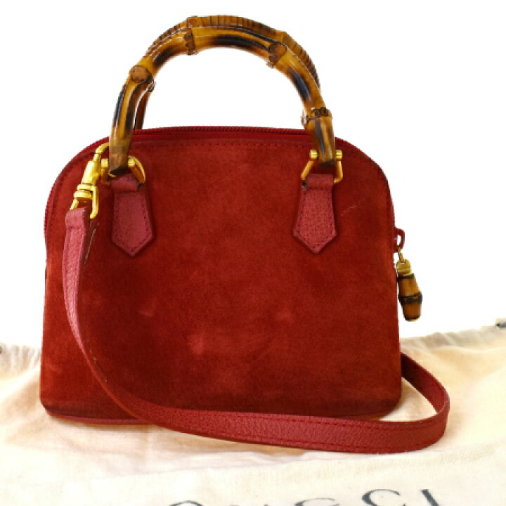 楽天市場】【中古】 中美品 グッチ GUCCI バンブー ミニ ハンドバッグ 