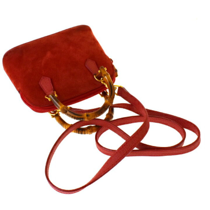 楽天市場】【中古】 中美品 グッチ GUCCI バンブー ミニ ハンドバッグ 