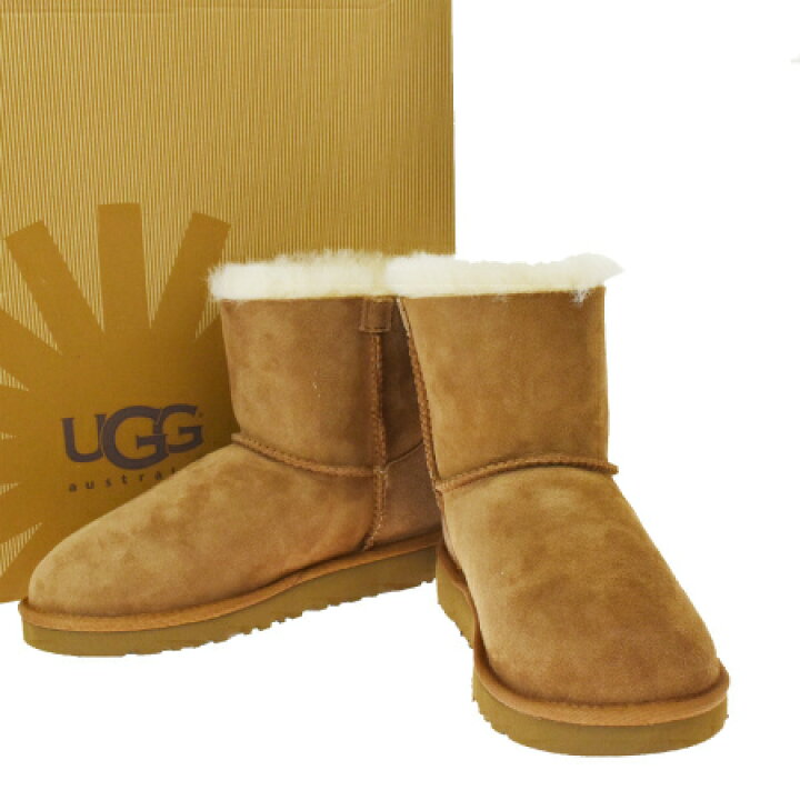 楽天市場】【中古】 未使用 アグ UGG ショートブーツ 靴 リボン 