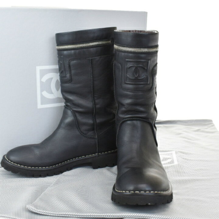 楽天市場】【中古】 美品 シャネル CHANEL コココクーン ブーツ 靴 
