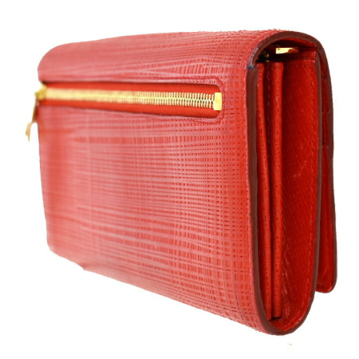 楽天市場】【中古】 ロエベ LOEWE 二つ折り 長財布 レッド レザー 保存  