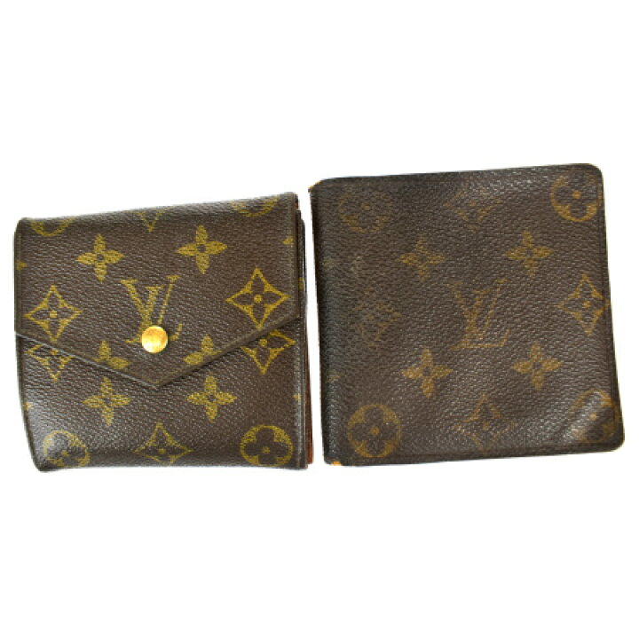 楽天市場】【中古】 2点セット ルイヴィトン LOUIS VUITTON 二つ折り 