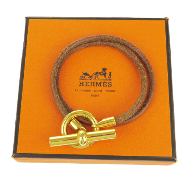楽天市場】【中古】 エルメス HERMES グレナン 二重巻き ブレスレット 